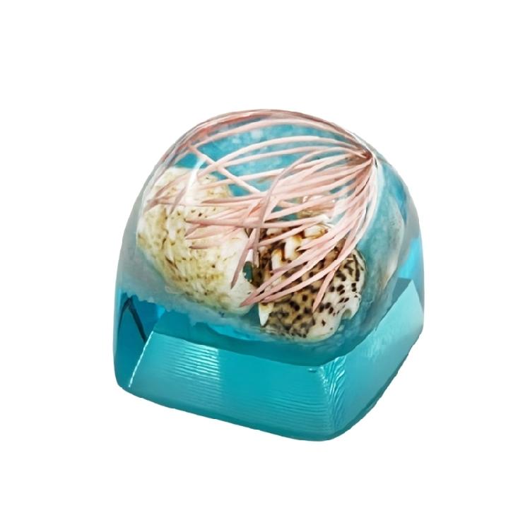 Clear Keycaps Featuring Underwater And Ocean Creature Pattern For Mechanical Keyboards Switches Decoration