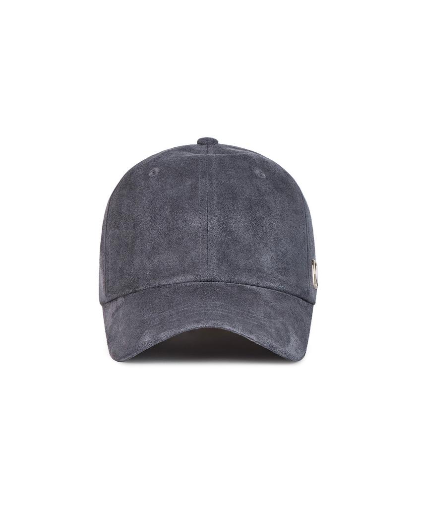 Bajal Va Square Suede Ball Cap Charcoal