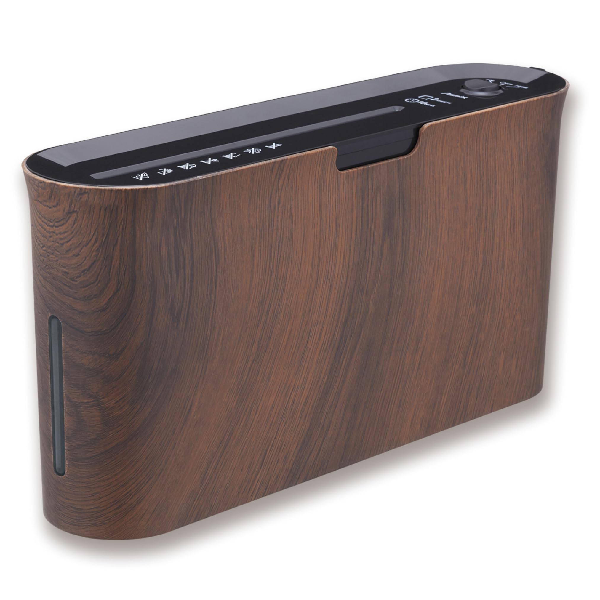 

Шредер Asuka с перекрестной резкой B06WD, Под дерево, 10-минутный шредер непрерывной работы, До 3 листов, Компактный, Настольный, A4