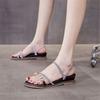 Rhinestones Open Toe With Medium Heels Sandals for Women The Best On Sale Anti Slip Hot Comfortable and Elegant Chic Woman Shoes