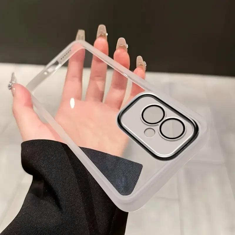 Transparent Phone Soft Case For Motorola Moto G35 5G G14 G24 G04 E14 G34 G32 G54 G85 G84 G75 G15 G05 Camera Lens Protector Cover