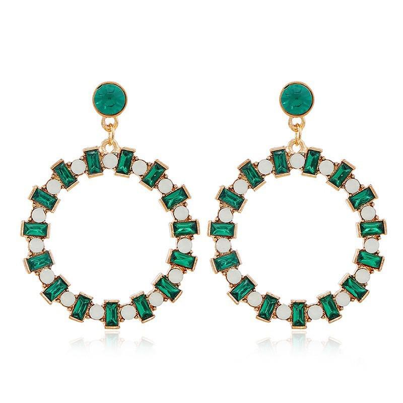 New European & American Hollow Circle Stud Earrings - Simple Ear Jewelry Accessories