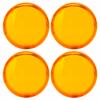 4pcs 6cm 2.36in Motorcycle Turn Signal Light Lens Cover ABS Universal Motorbike Accessories
