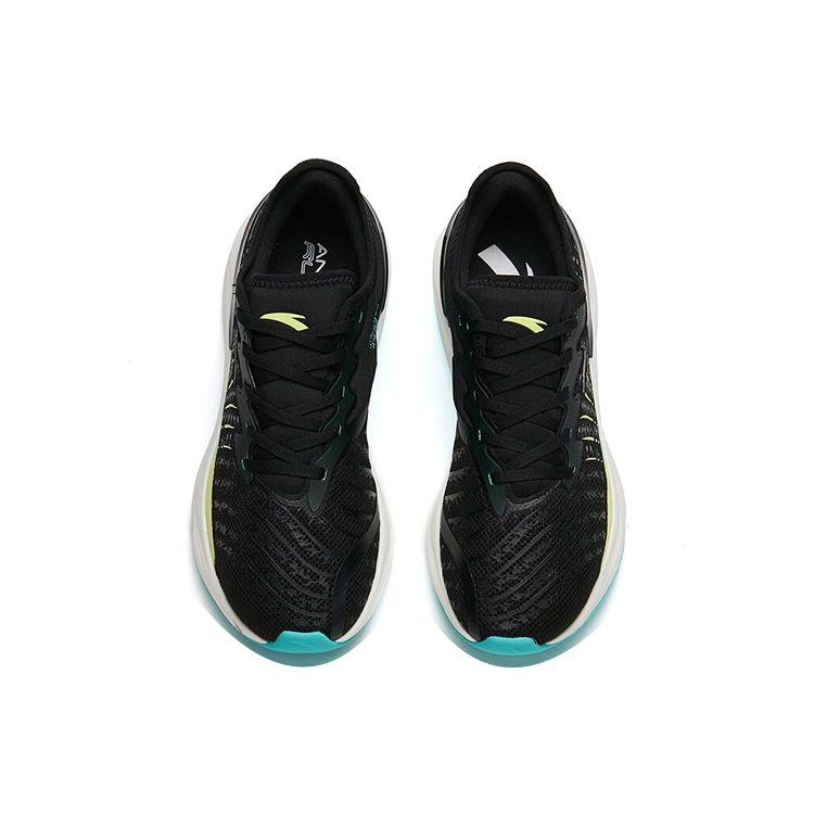 Anta 2.0 Thickened Shock Absorbing Non-Slip Wear-Resistant Low-Top Running Shoes Men Running Shoes Black Green 112215586-8