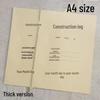 Kraft Paper Construction Diary - A4 Size, Free Shipping, 50 or 100 Pages, Notebook for Records