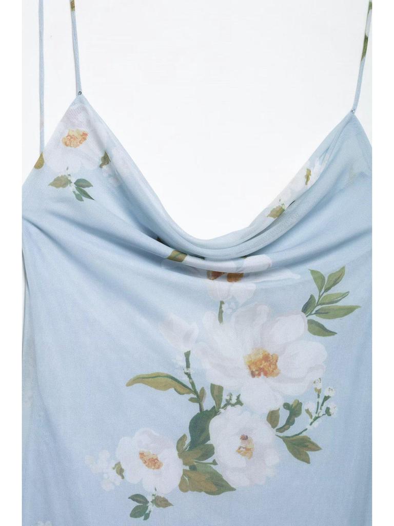 2025 Frühling Damen Europäischer & Amerikanischer Stil Seidendruck Kurzes Kleid