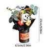 Halloween Bouquet Table Centerpiece Pumpkin Bouquet Artificial Flowers with Eucalyptus Leaves Indoor Table Centerpiece for