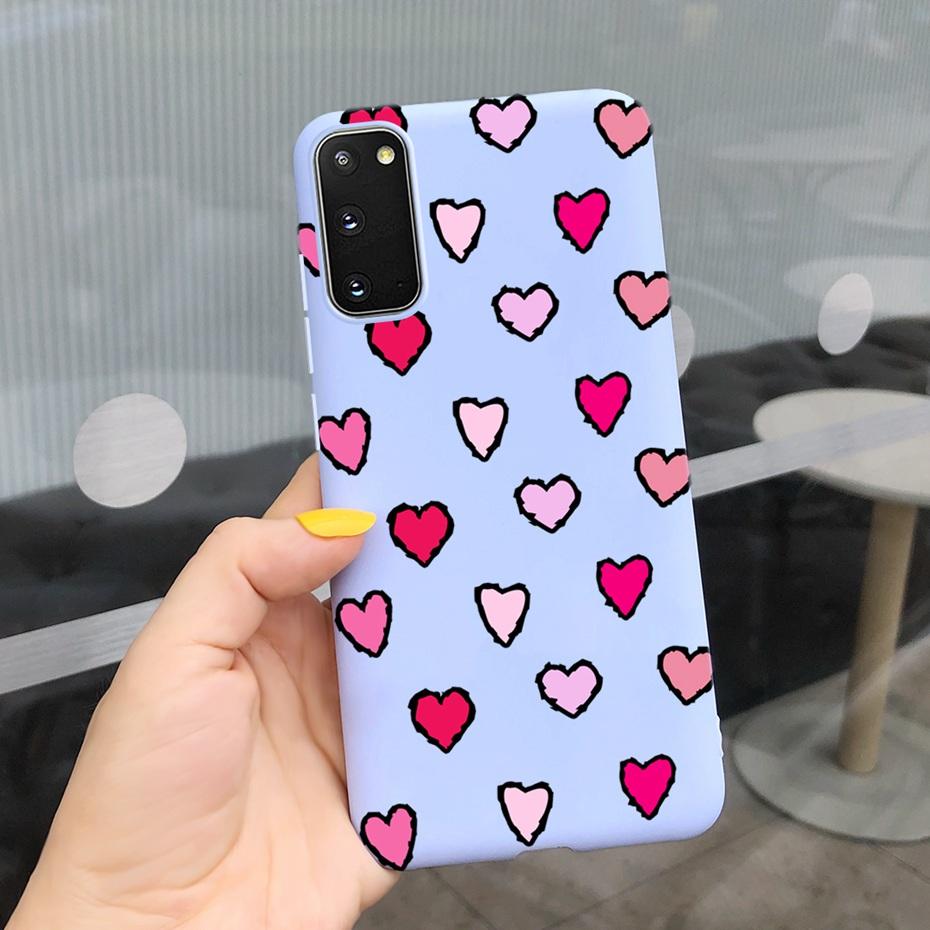 For Samsung Galaxy S20 5G S20+ Case Cover Fashion Soft Silicone Macaroon Phone Cases For Samsung S20 FE S 20 Plus S20Plus Funda