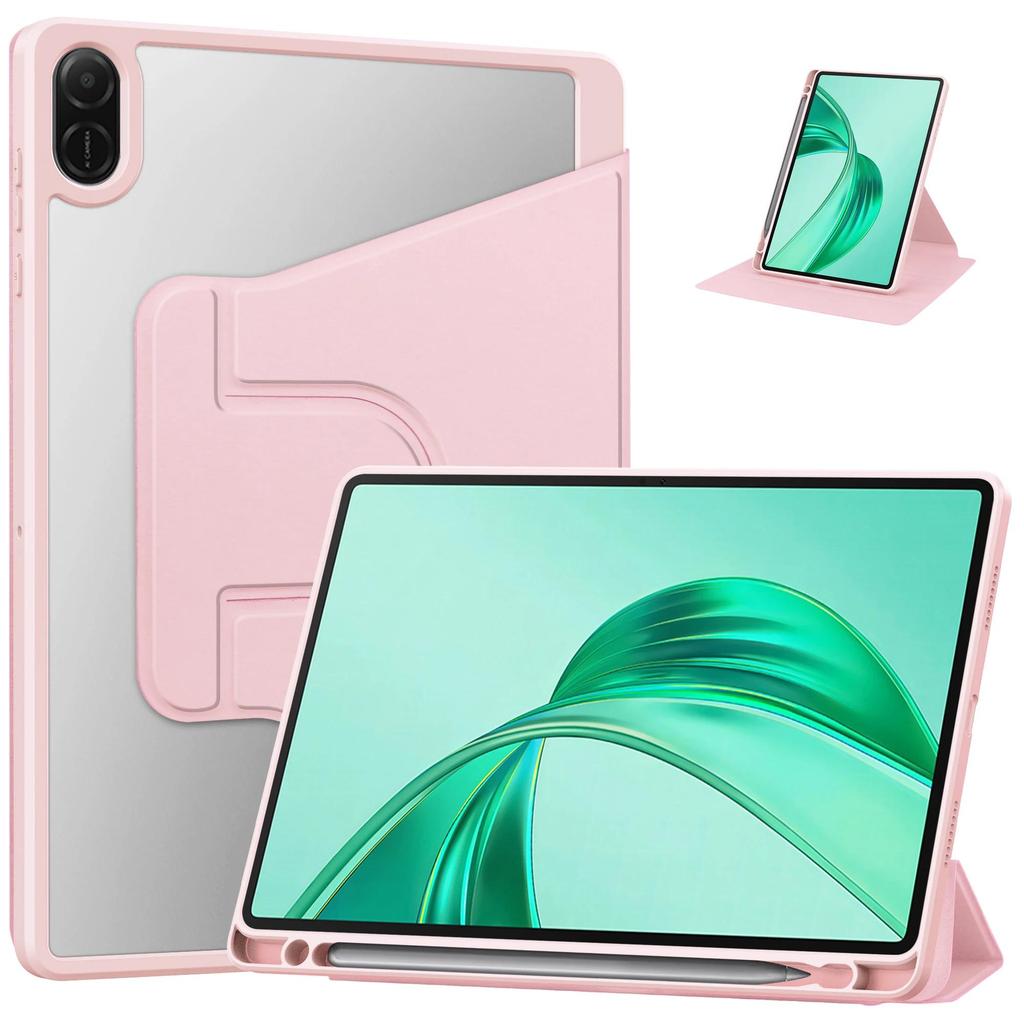 Capa para Honor Pad X8a 11" com três dobras, couro sintético, acrílico, capa traseira com suporte para Honor Pad X8a X 8a e porta-lápis