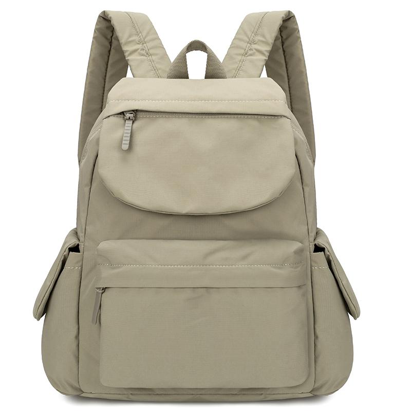 Sac à dos de couleur unie Léger Grande capacité pour unisexe