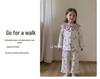 88352 Girls' 2025 Winter Pajama Set with Velvet and Lace - Sweet and Comfortable Homewear