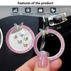 1PC Car Diamond One Click Start Decorative Ring Button Car Water Diamond Decorative Cover Protective Cover Decorative Ring