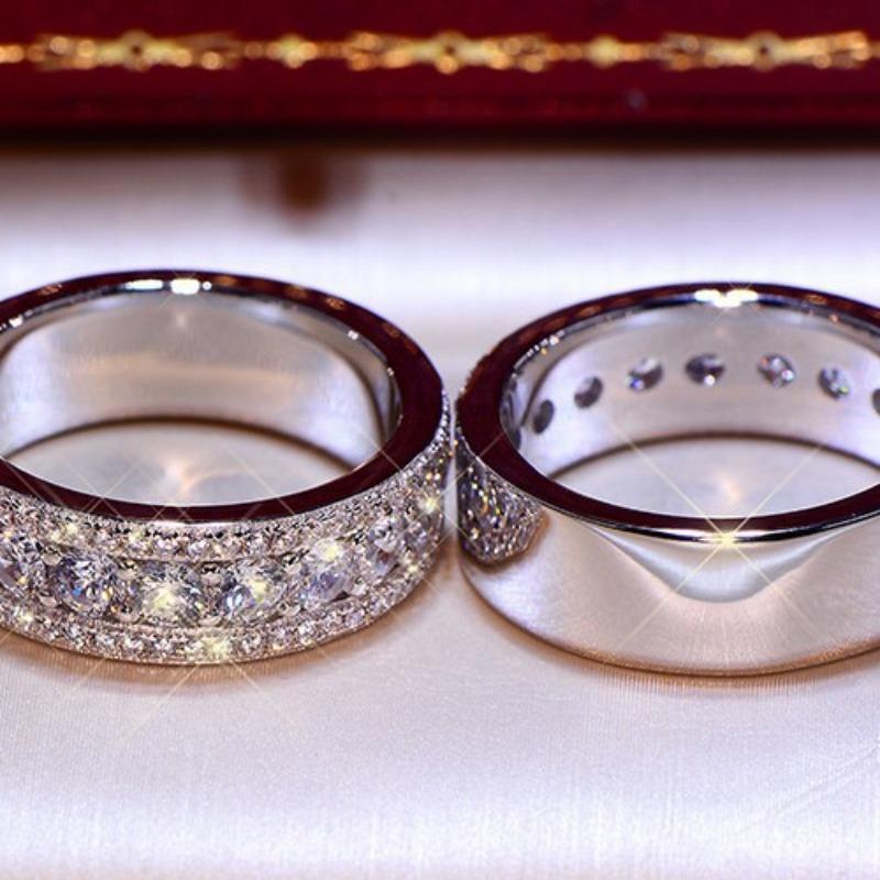 Jewelry Micro Diamond Gold Plated Ring Europe and The United States Popular Hard