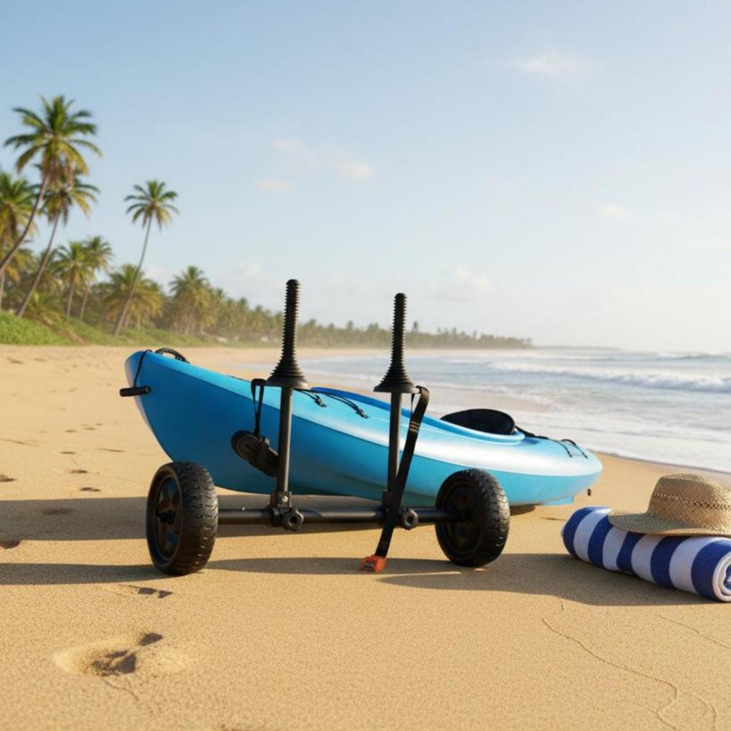 Adjustable Kayak Trolley Lightweight Carrier Easy Assembly