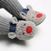 Unisex Cartoon Winter Baby Velcro Cotton Shoes, Soft Sole, Warm for Toddlers Aged 0-1 Year