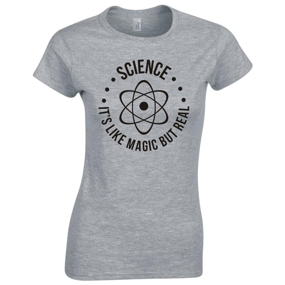 Funny Science Its Like Magic But Real Skinny Fit TShirt