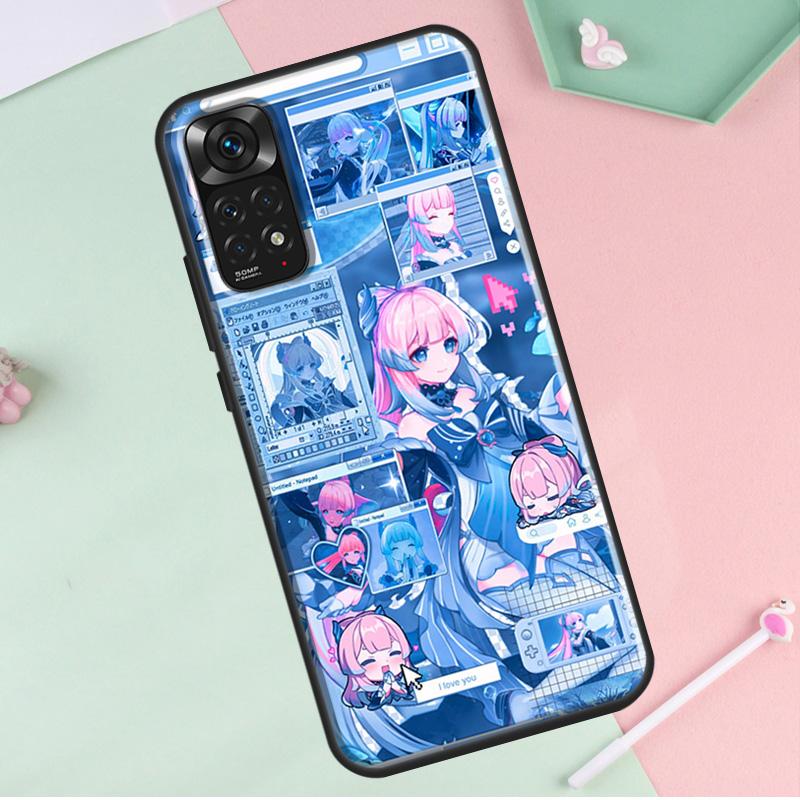 

Чехол Genshin Impact Sangonomiya Kokomi для Redmi Note 12 Pro Plus для Redmi Note 10 8 9 11 Pro 12S 11S 10S 9S 9C 10C 12C Redmi 12C