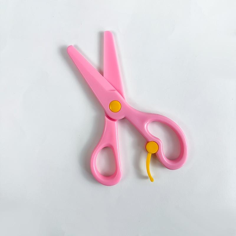 1/4pcs Macaron Color Plastic Scissors for DIY Paper Work Plastic Blunt Tips Craft Supplies School Art Paper Cutting