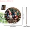 Christmas Wooden Sign Christmas Reindeer Dwarf Merry Christmas Wooden Wreath Sign Christmas Tree Decor Window Yard Indoor Room Decor Christmas Gift
