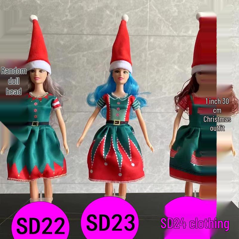 Christmas Doll Clothes Set for BJD and Reborn Dolls - Limited Edition Fashion for Children