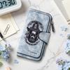 Gothic Grim Reaper Pattern Long Wallet Casual Multi Card Slot Leather Purse for Daily Use