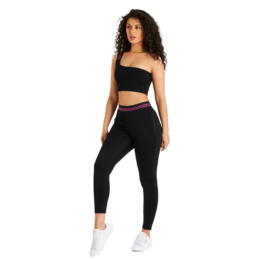 SikSilk Womens/Ladies Cropped One Shoulder Bralette