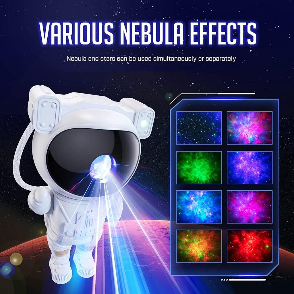 Night Light Projector - Cool Stuff Tiktok Trend Items, Galaxy Star Astronaut Space Ceiling Projector Led Lights for Bedroom Accessories