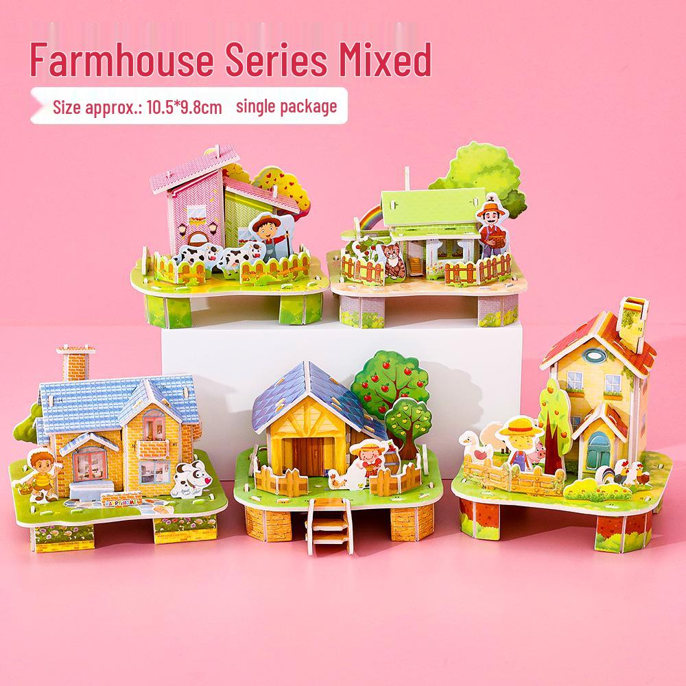 Creative 3D Cartoon Puzzle Craft for Kids - Educational and Fun Gift