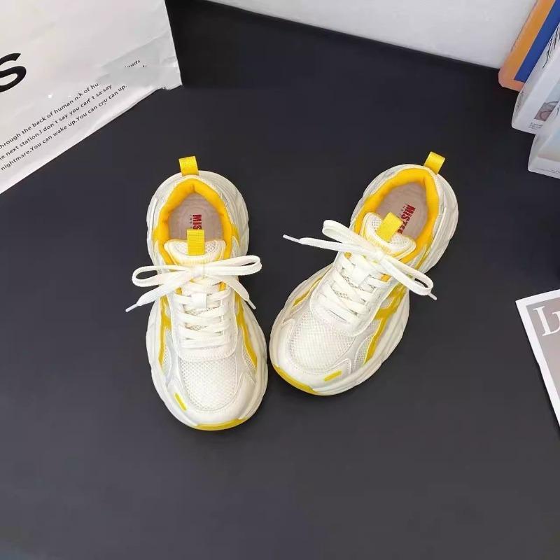 Summer new fashion mesh breathable platform dad shoes women's versatile casual sports shoes