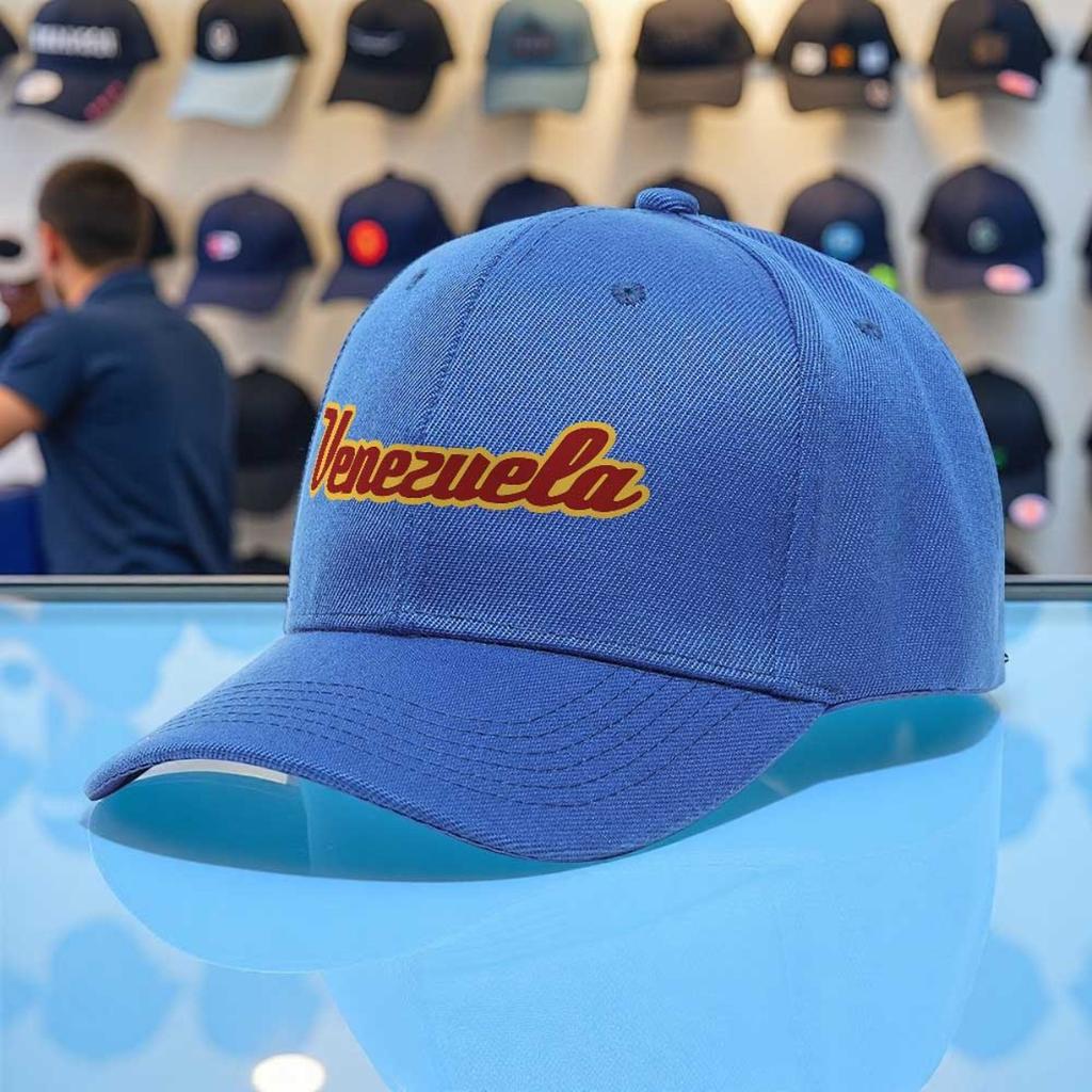 1Pc Men' & Women' Venezuela-Themed Baseball Cap With Vibra Print, Adjustable Hook-And-Loop Peak Hat, Lightweight Suitable