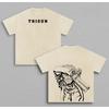 T-shirt Imprimé Anime TRIGUN Vash The Stampede Homme Manches Courtes Coton T-shirts Vintage Lavé T-shirt Harajuku Homme Grande Taille