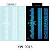 Leg Arm Luminous Henna Tattoo Sticker White Lace Temporary Tattoo  Women/Lady