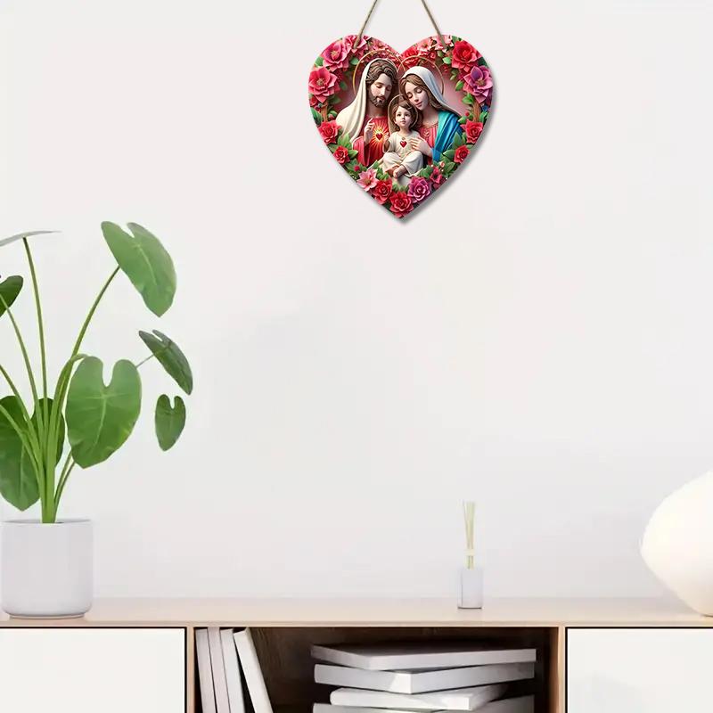 Holy night Nativity scene pendant, decoration of home walls or doors, 2d flat wooden, Christmas decoration, gifts for friends and family