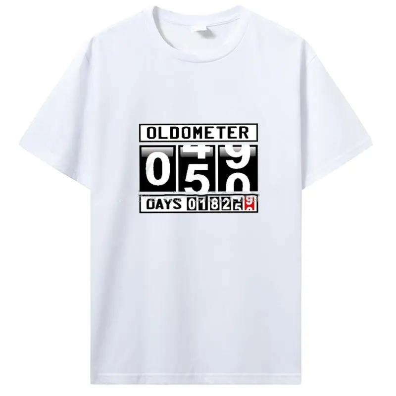 

Oldometer 50 Years Old Men s T-shirt Funny Gag 50th Birthday Fifty Years 18250 Days Age Odometer Men s Tee CottonT Shirt 42851 S