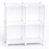 Capacity Assembled Storage TITIROBA Bookshelf Storage Rack Assembled Shelf Rack Large Capacity Organizing Storage Box Clothing Storage Steel Interior
