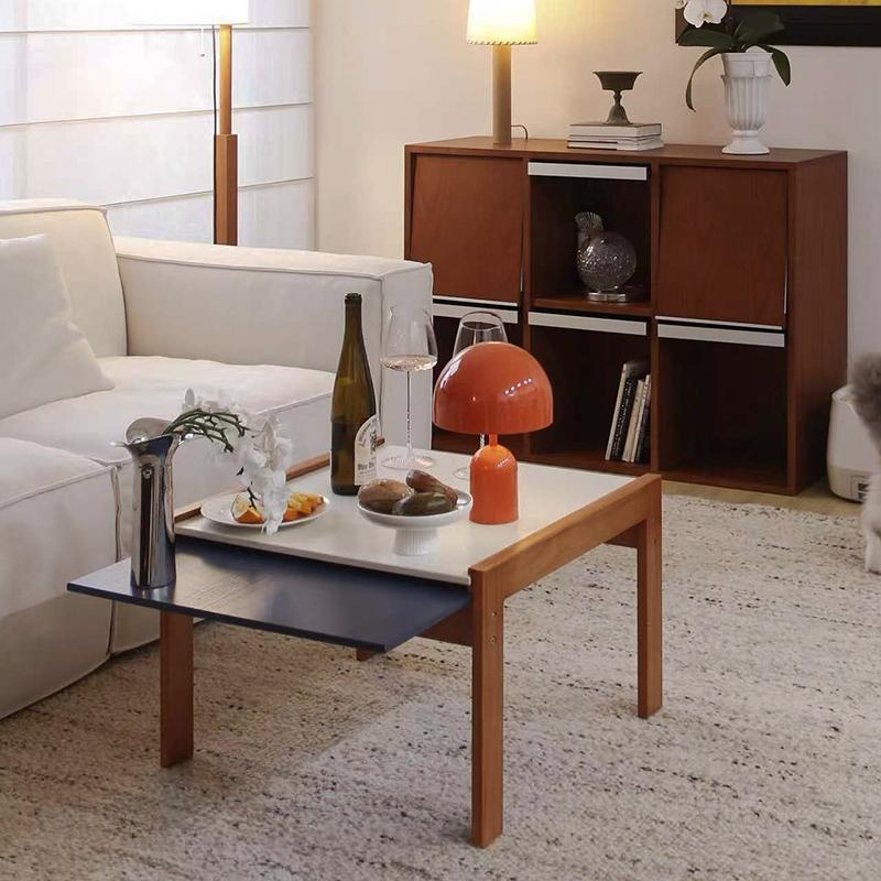 Creative Retractable Coffee Table Modern Simple Living Room Small Household Tea Table Multifunctional Storage Table