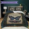 Butterfly Decoration Pattern Bedding Uilt Set Uilt Cover Pillowcase Home Decoration Birthday Gift (1 * Duvet Cover + 2 * Pillowcase  Without Core)40