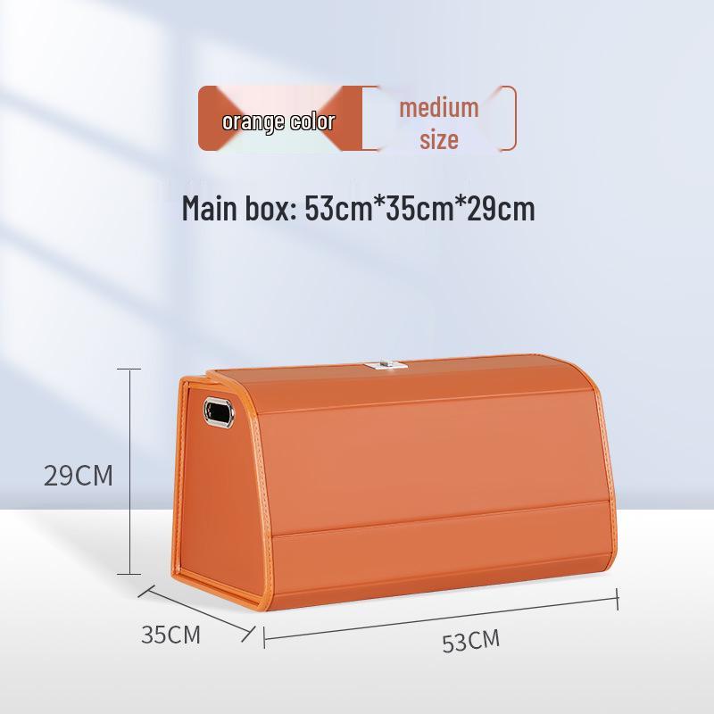 Foldable Car Trunk Organizer - Large Capacity Flip-Top Storage Box