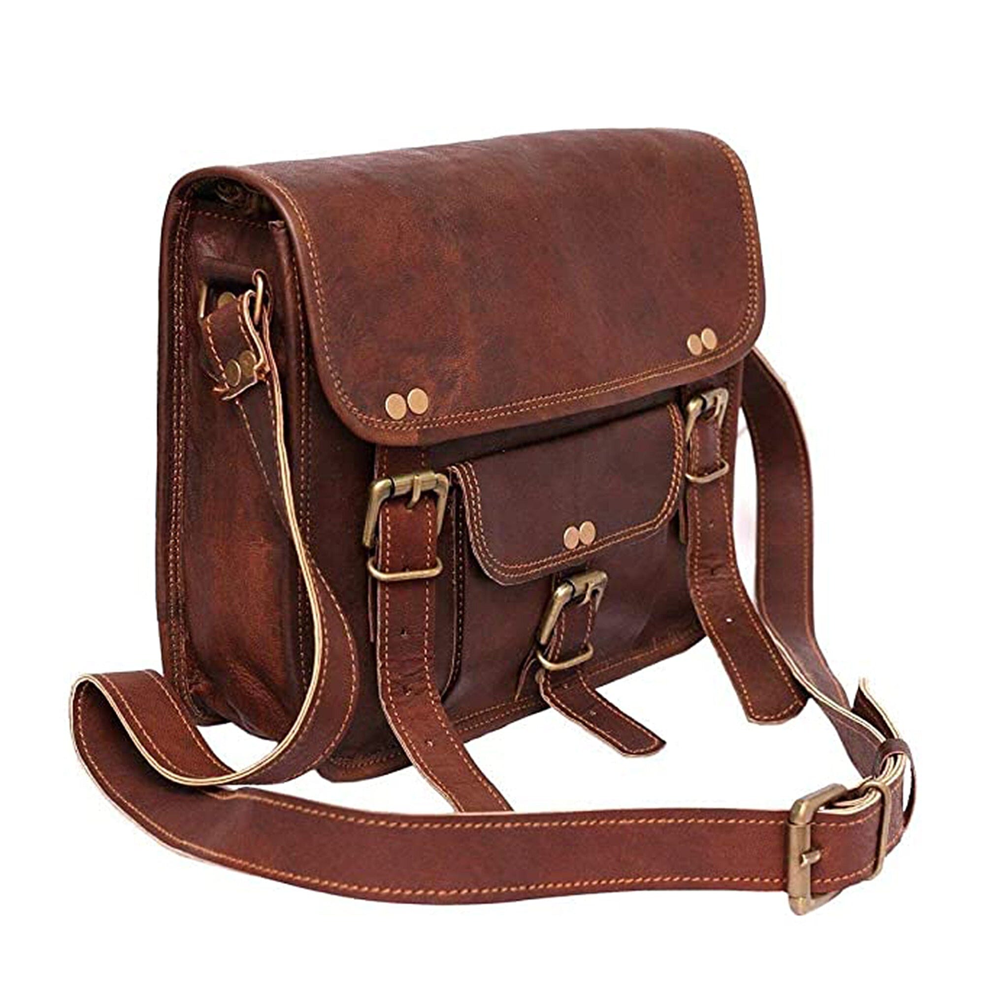 

MaheTri Daily Stylish Sling Messenger Crossbody Leather Bag For Girls & Womens For Everyday use 11 Inch коричневый