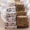 For Candy Paper DIY Christmas Gifts Box Gift Box Kraft Window Package Box
