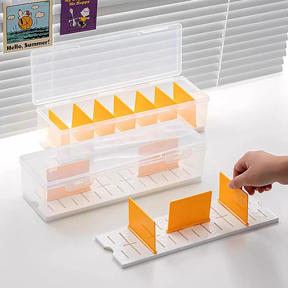 Card storage box with Division Boards, portable board game plastic box, organizing box, card box, card organizer