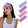 Elastic Makeup Headband Wavy Stripe Women's Hairband Fashion Sport Hairband  Daily Use