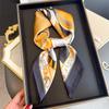 Women S Geometric Abstract Printed Silk Like Square Scarf For Sun Protection
