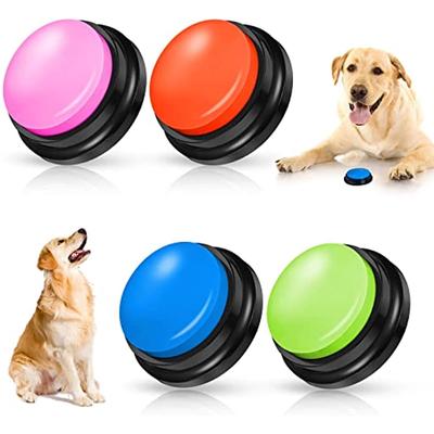 Einstellbares Training für Hunde, sprechende Knöpfe für Hunde, Hundetrainingsausrüstung (Packung mit 4)