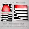 Striped geometric circles Bedding Duvet cover sets Duvet covers Pillowcases gifts (1 * Duvet Cover 2 * Pillowcases, without duvet insert)