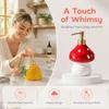 Large capacity Ceramic Soap Dispenser Refillable 3D Bathroom Lotion Dispensers Cute Hygienic Lemon Mushroom Pump Bottle