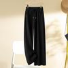 Women's Autumn/Winter 2024 Thick Elastic Waist Wide-Leg Pants