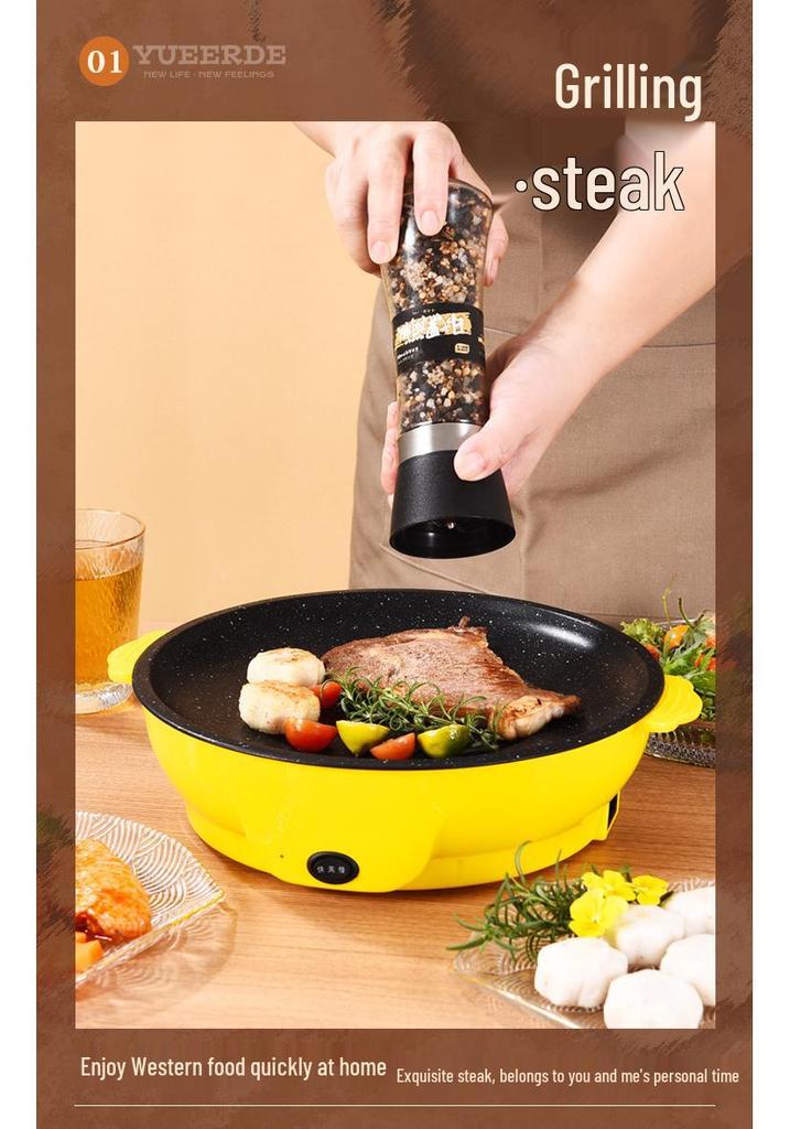 Multifunctional Non-Stick Household Electric Grill and Griddle