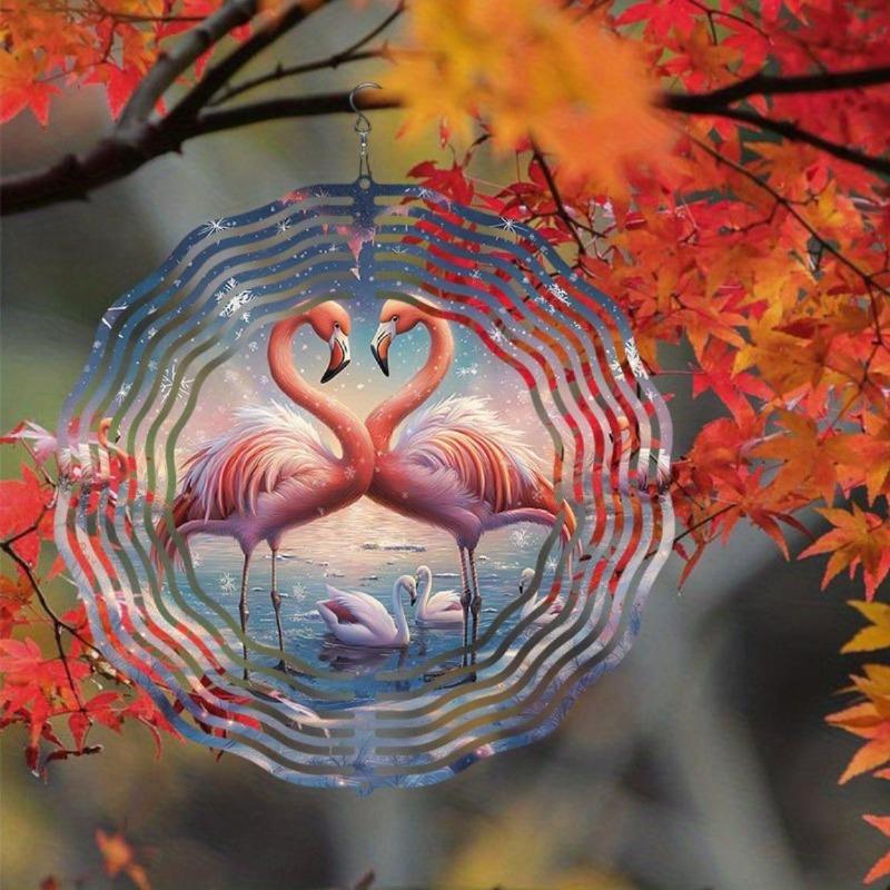 10 Inch Hanging Wind Spinner with 360 Degree Hook for Balcony Garden Decor Spring Summer Outdoor Decoration