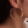 Earrings - Bohemian - Hoops - Geometric Alloy - Multicolored - For Girls